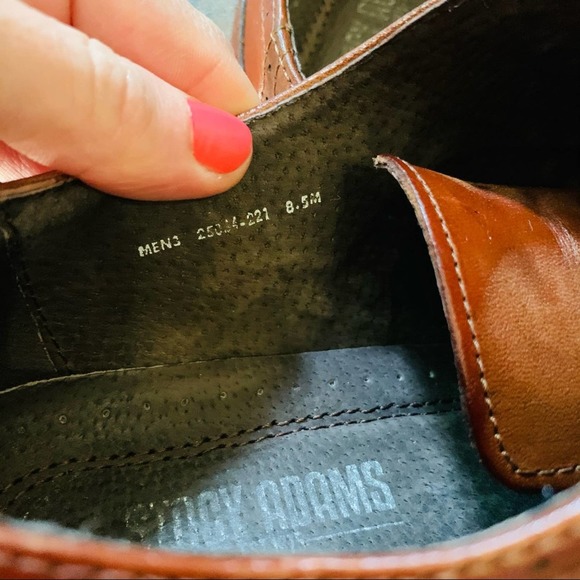 Stacy Adams 8.5 Mens Lace Up Oxford Dress Shoes - Picture 8 of 10